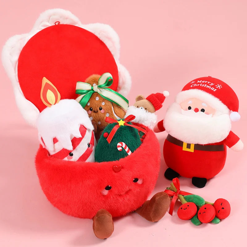 Jolly Christmas Squad Santa Gingerbread Tree Plushies