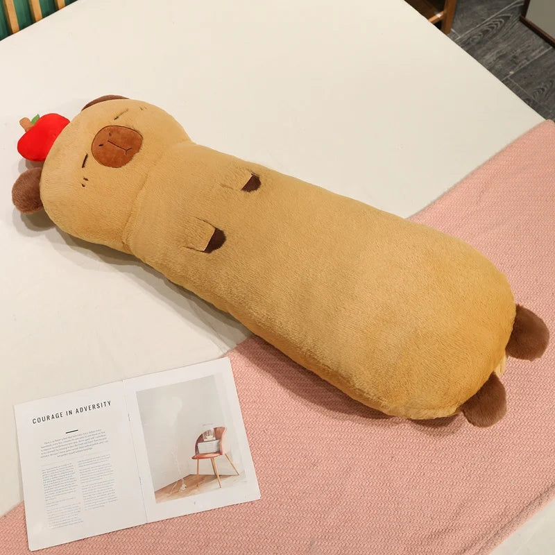 Long Body Snuggle Cat Seal Plush Pillow