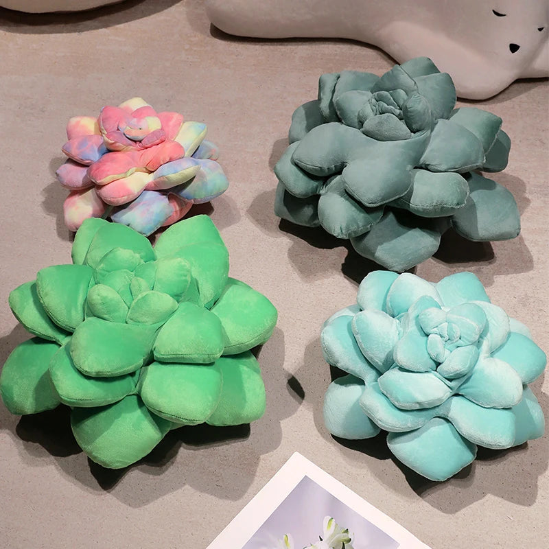 Lifelike Potted Succulent Kawaii Plushie Pillow