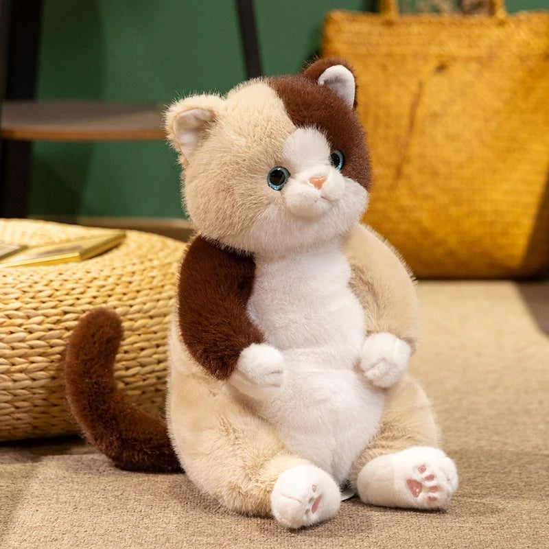Mochi the Kawaii Sitting Cat Snuggle Plush Pillow