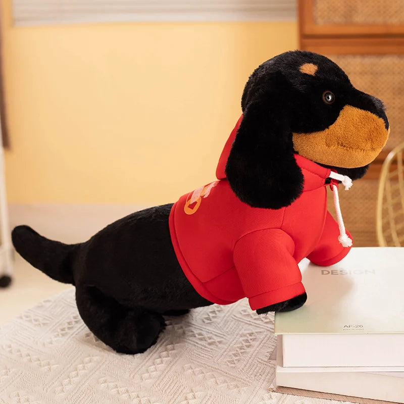 Slinky the Kawaii Lifelike Dachshund Badger Dog Snuggle Plushie
