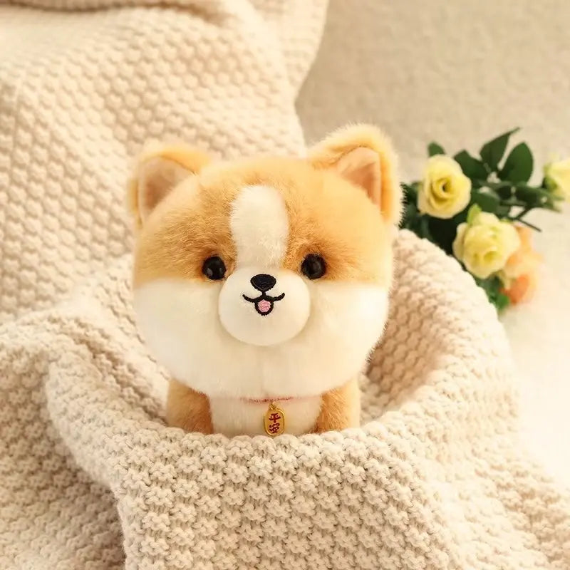 Biscuit the Realistic Husky Corgi Chow Akita Dog Plushie