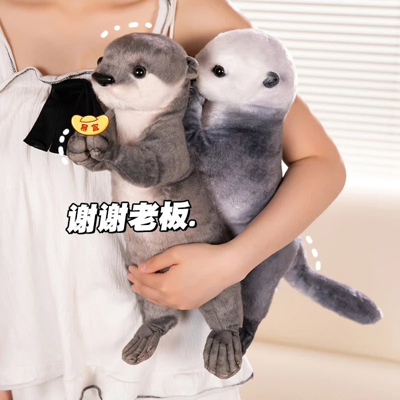 Ottie the Standing Blessing Sea Otter Raccoon Plushie