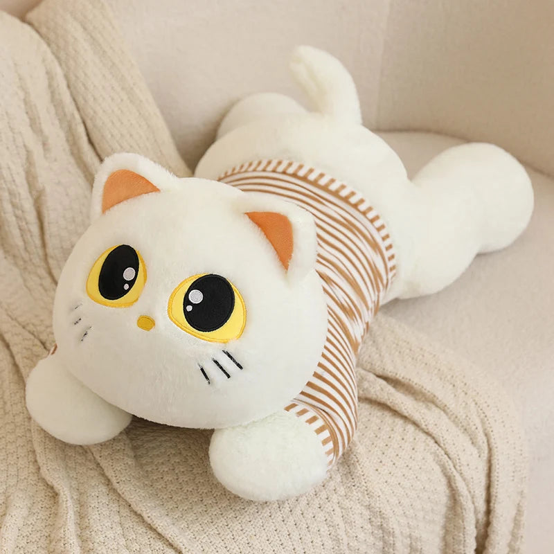 Luna the Kawaii Soft Lying Cat Plush Cushion