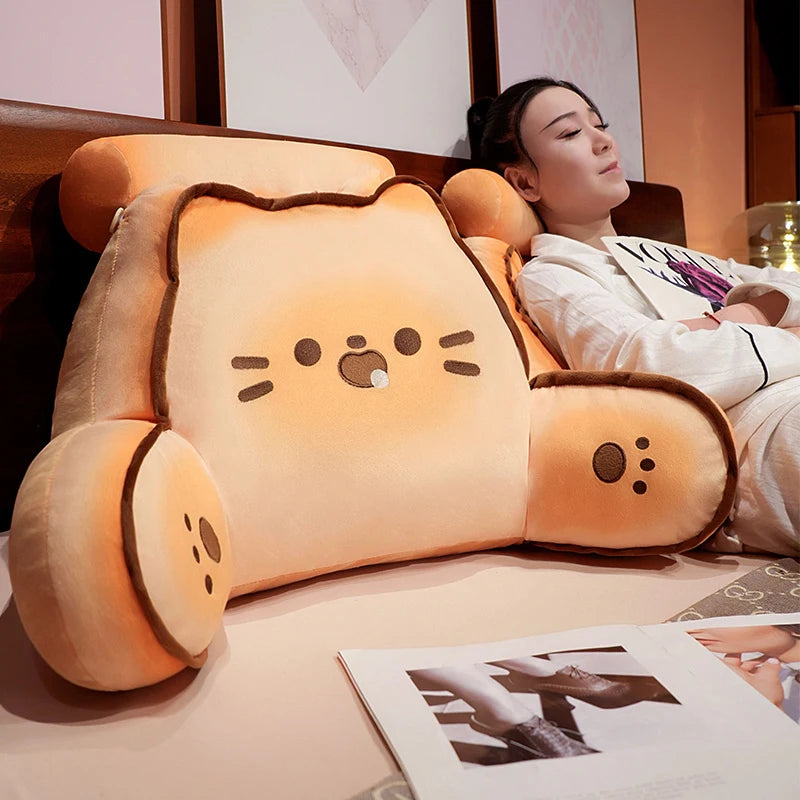 Biscuit the Kawaii Bread Cat Dog Backrest Triangle Plush