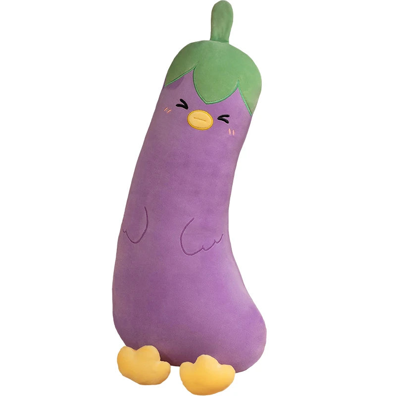 Veggie the Kawaii Giant Long Mushroom Eggplant Carrot Cosplay Plush