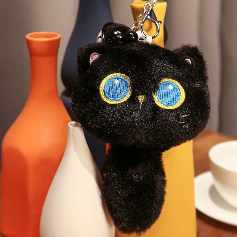 Midnight the Brooding Kawaii Black Cat Plushie