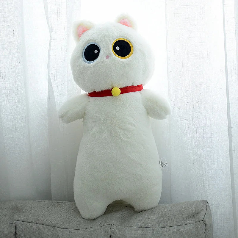 Long Kawaii Sleeping Cat Puppy Cozy Nap Plush Pillow