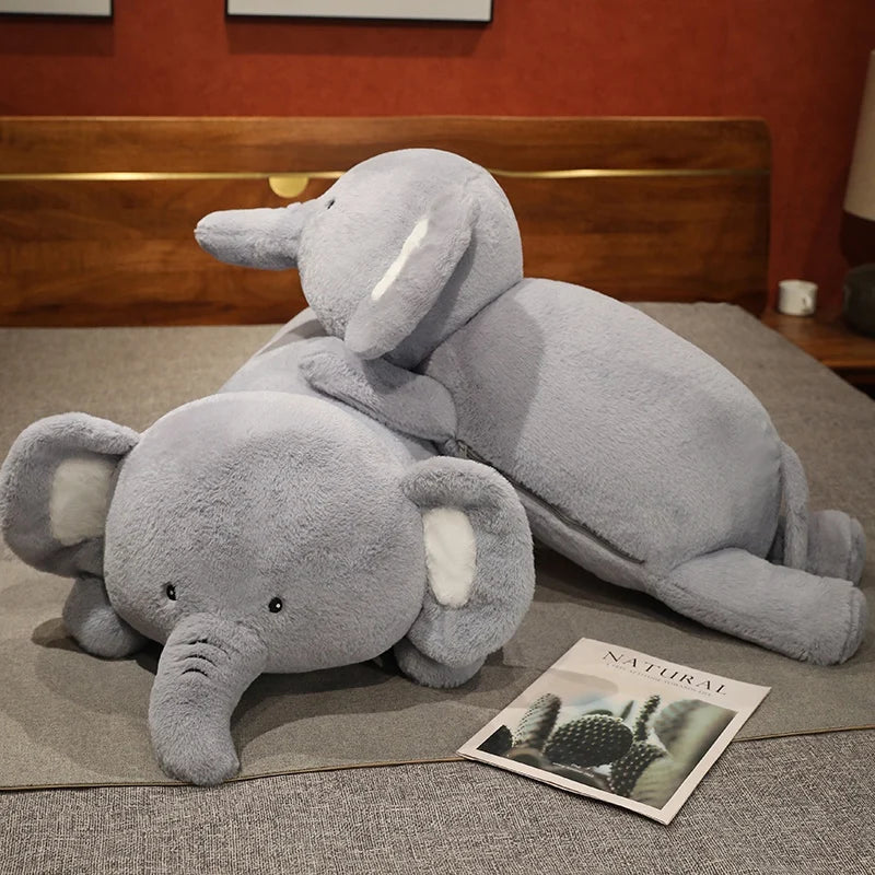 Ellie the Kawaii Soft Cartoon Elephant Plush Pillow