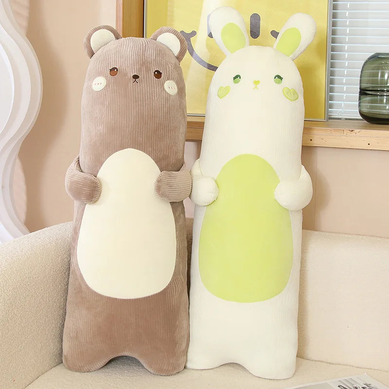 Dreamy Long Rabbit Bear Duck Chick Sleeping Plush Pillow