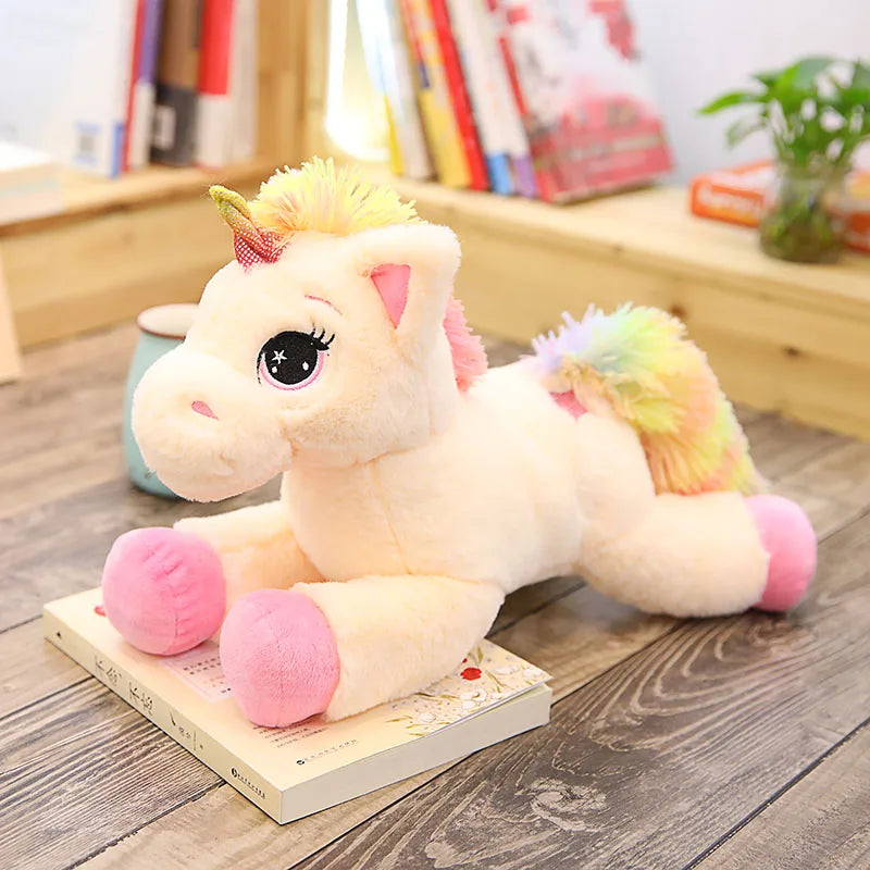 Dreamy Rainbow Unicorn Kawaii Horse Plush