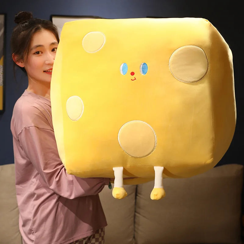 Cheeky Cheese & Butter Kawaii Plushie Pillow