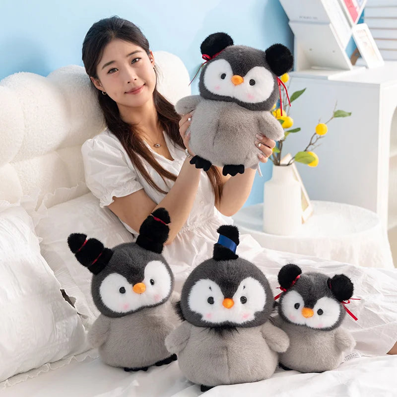Chonky Kawaii Couple Penguin Snuggle Plush