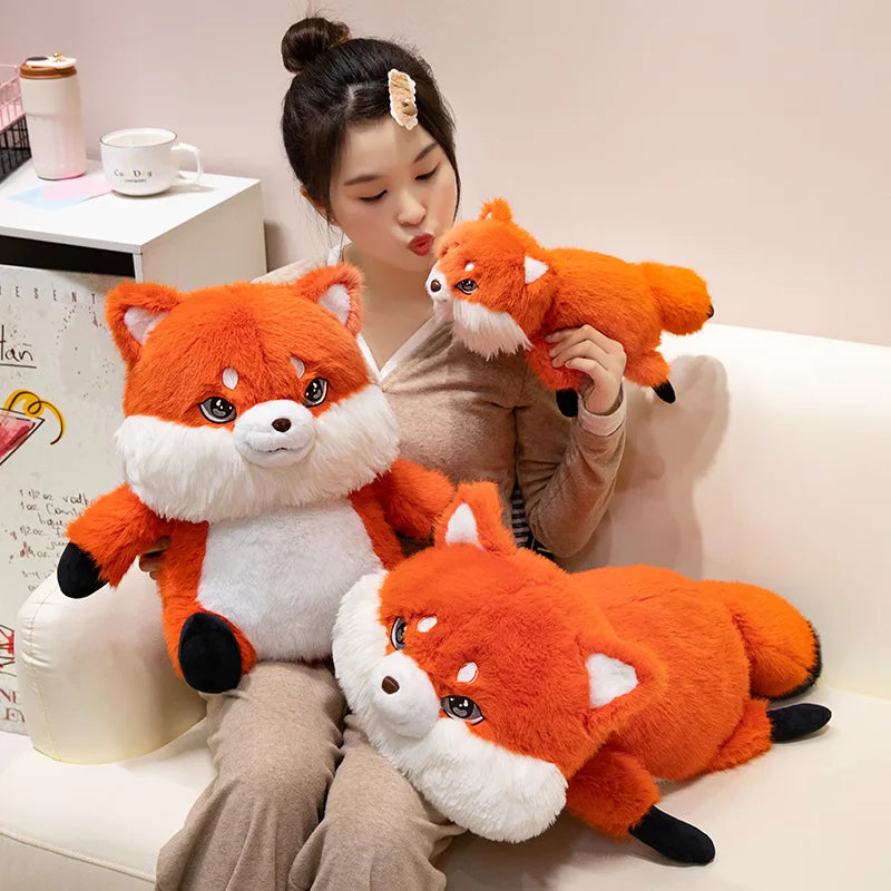 Amber the Kawaii Fox Snuggle Plush Pillow