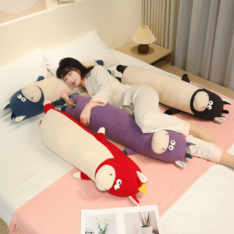 Loungy Kawaii Hippo Snuggle Plush Pillow