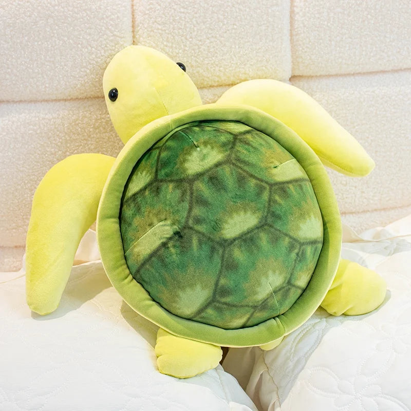 Plump Kawaii Sea Turtle Snuggle Plushie Pillow