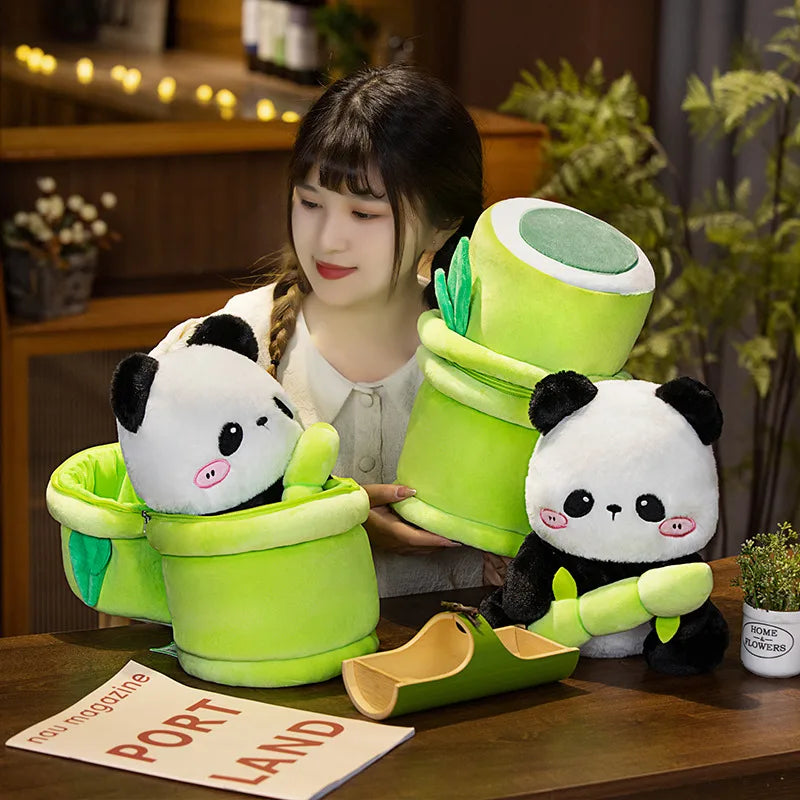 Bamboo the 2-in-1 Kawaii Panda Plushie Pillow