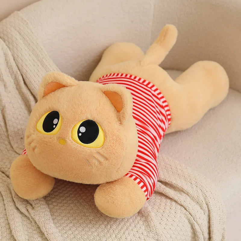 Luna the Kawaii Soft Lying Cat Plush Cushion