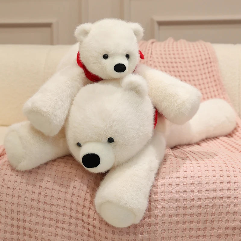Frosty the Scarf-Wearing Polar Bear Room Plushie