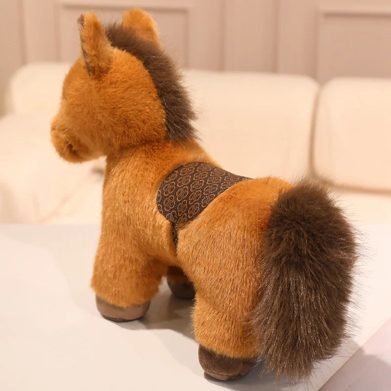 Chestnut the Super Realistic Lying Horse Plush Plushie