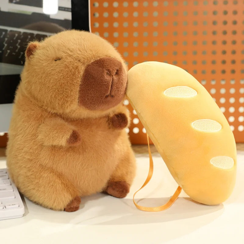 Capy the Toast Croissant Bread Room Capybara Plushie