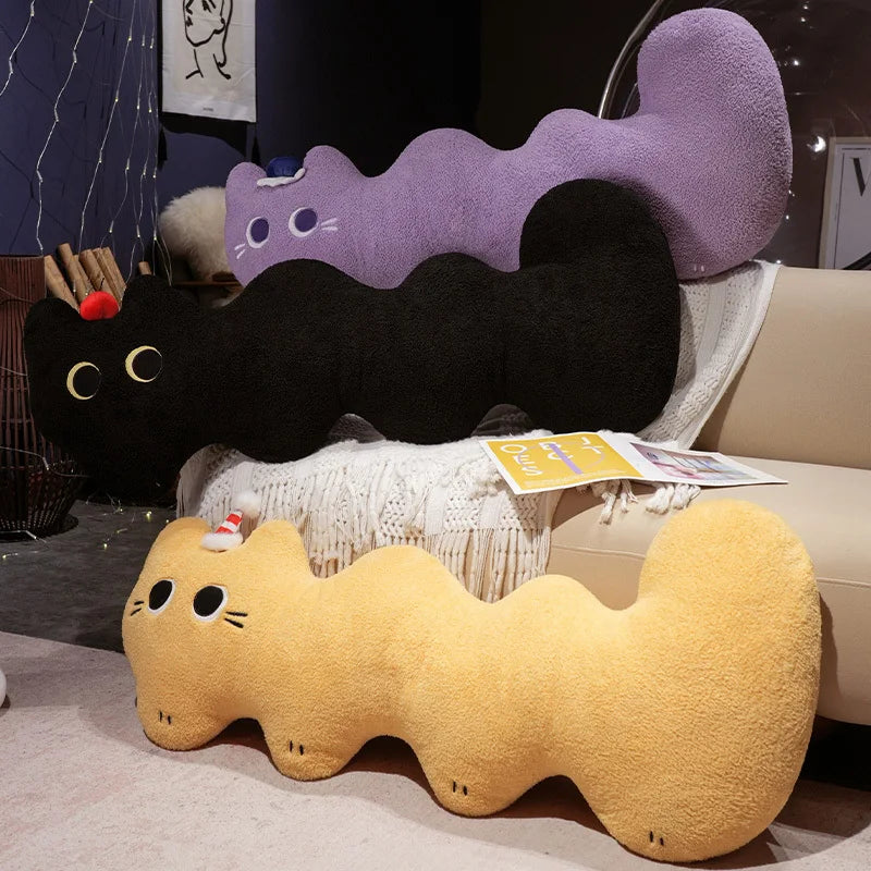 Candy the Kawaii L-Shaped Long Cat Snuggle Pillow