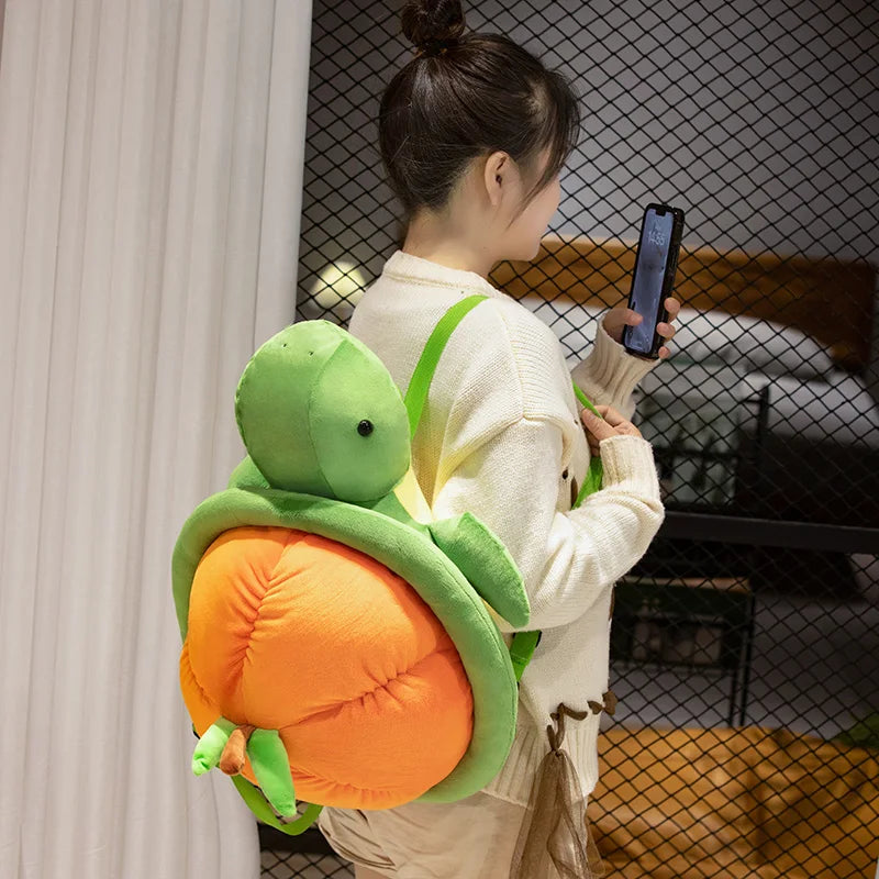 Shelly the Kawaii Capybara Turtle Backpack Snuggle Plushie