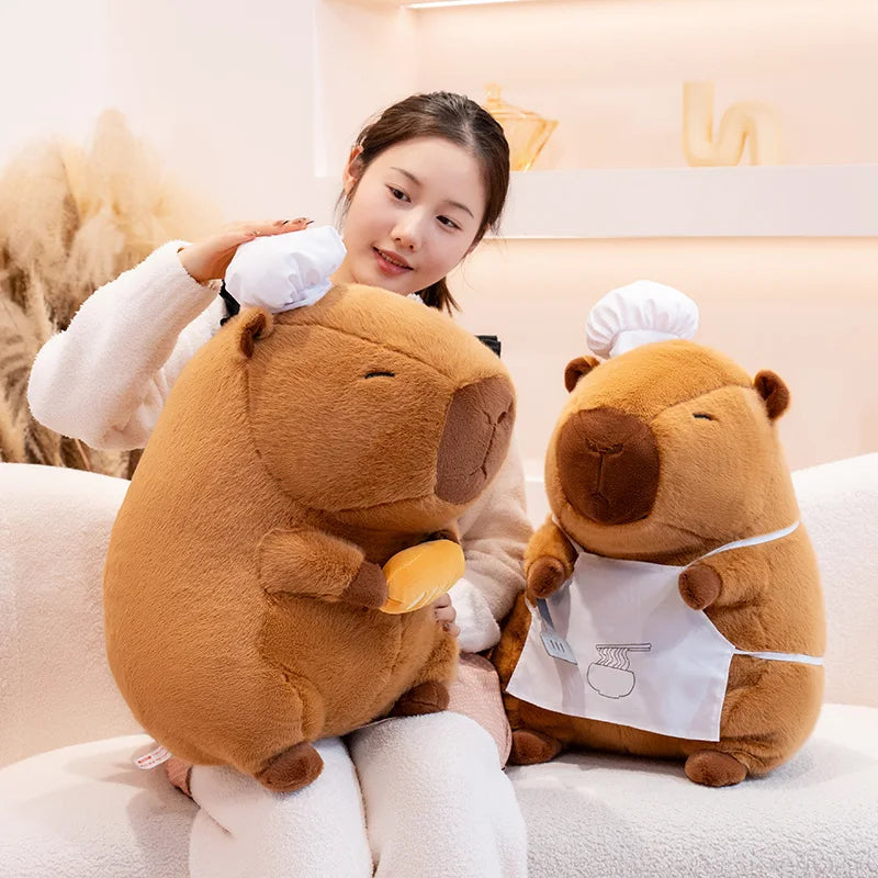 Capy the Kawaii Chef Hat Capybara Snuggle Plush