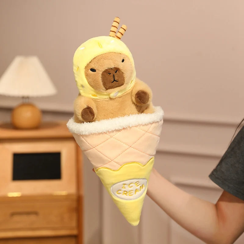 Capy the Colorful Ice Cream Kawaii Capybara Plushie