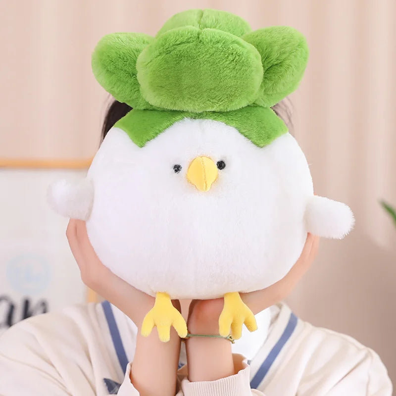Clucky the Chicken Cabbage Vegetable Kawaii Plushie