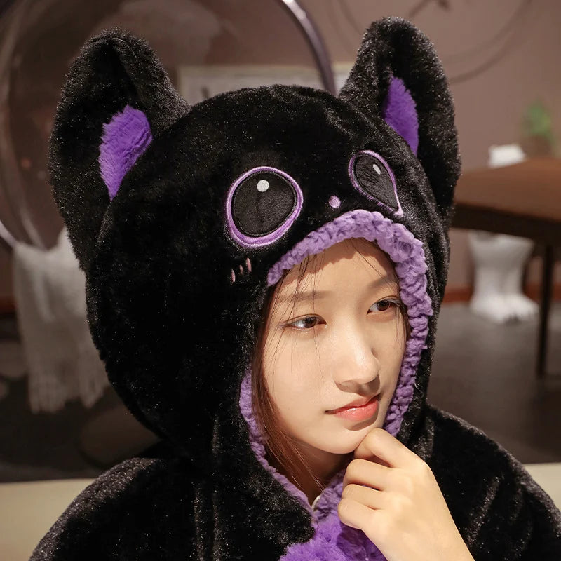 Capy the Kawaii Black Cloak Capybara Blanket Plush