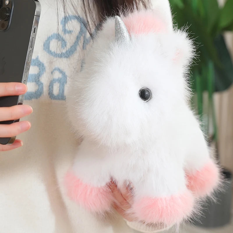Sparkle the Fluffy Simulation Unicorn Horse Plushie