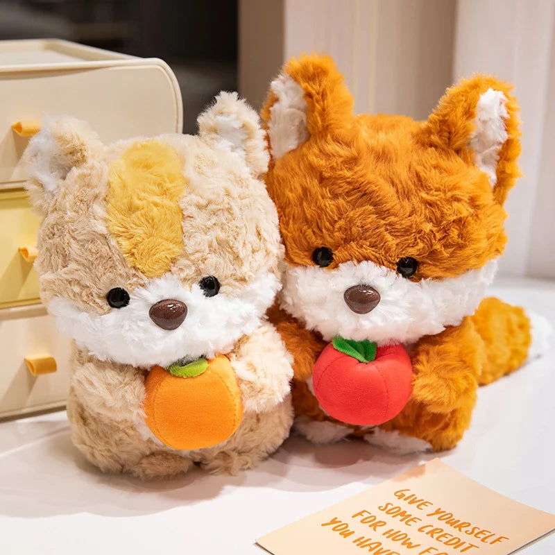 Hazel the Kawaii Fox and Squirrel Fruit Plush
