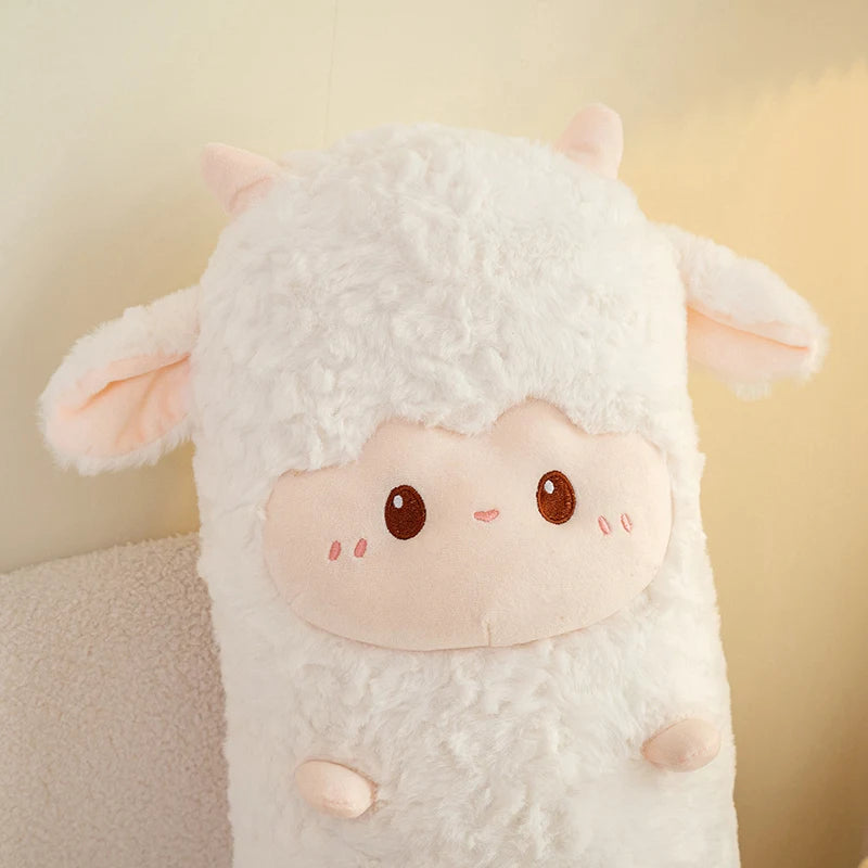 Giant Long Dozing Lamb Kawaii Plushie Pillow