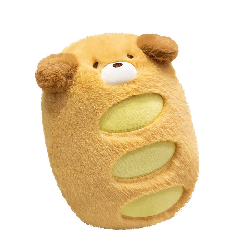 Bready the Kawaii Soft Bread Shaped Dog Snuggle Plush Pillow