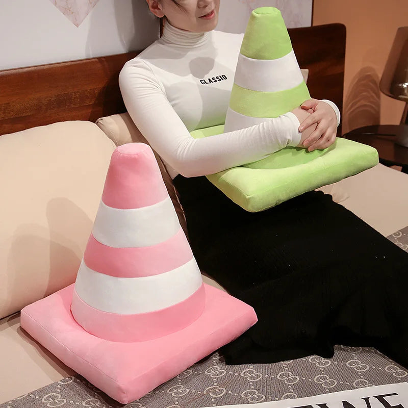 Connie the Squishy Traffic Cone Plush Pillow
