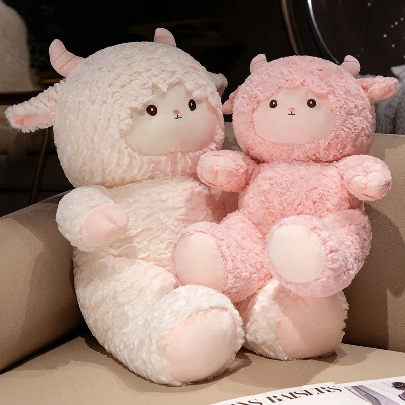 Woolly the Squishy White Lamb Farm Sheep Huggable Plushie