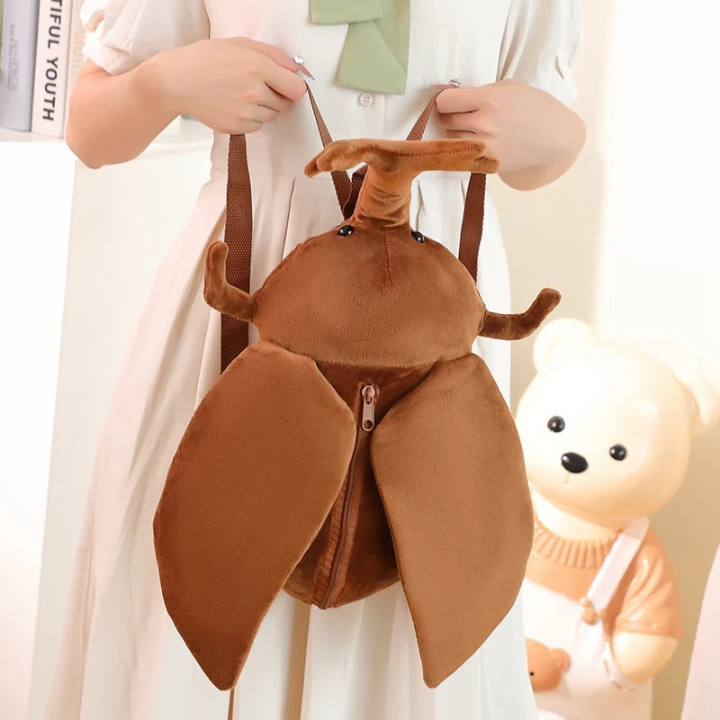Wormy the Kawaii Beetle Watermelon Backpack Plush