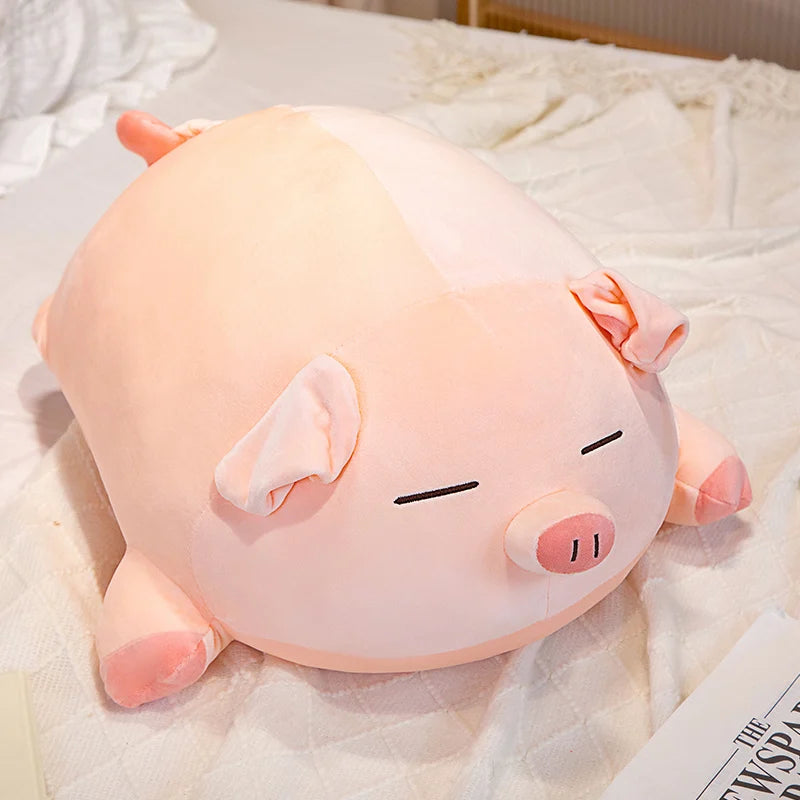 Piggy the Squishy Fatty Pink Pig Bolster Plush