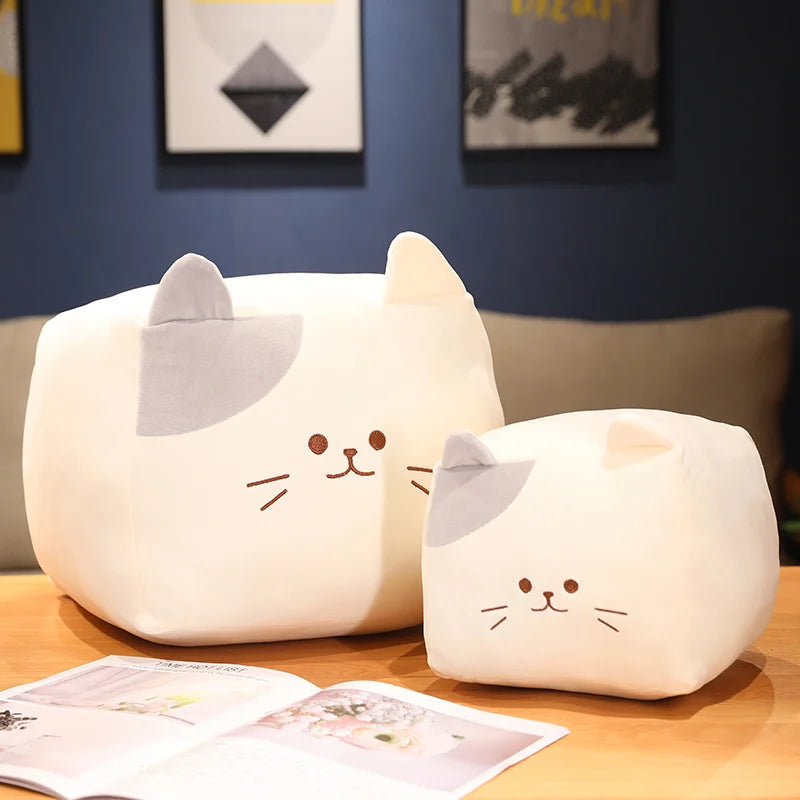 Shadow the Kawaii Square Black Cat Nap Pillow