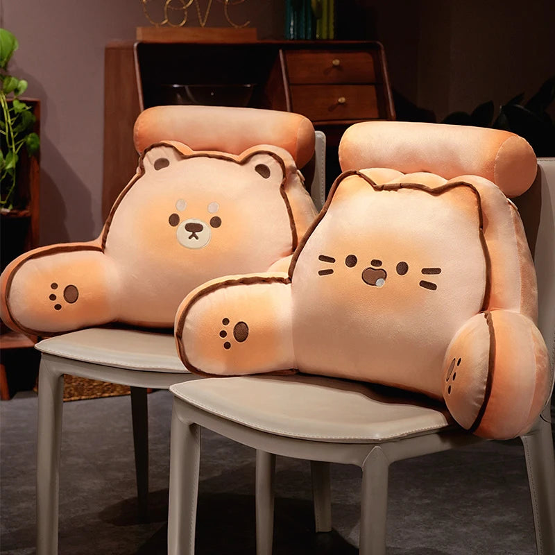Biscuit the Kawaii Bread Cat Dog Backrest Triangle Plush