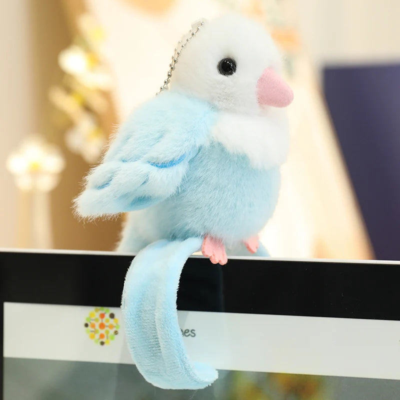 Polly the Kawaii Slap Band Parrot Bird Keychain Plushie