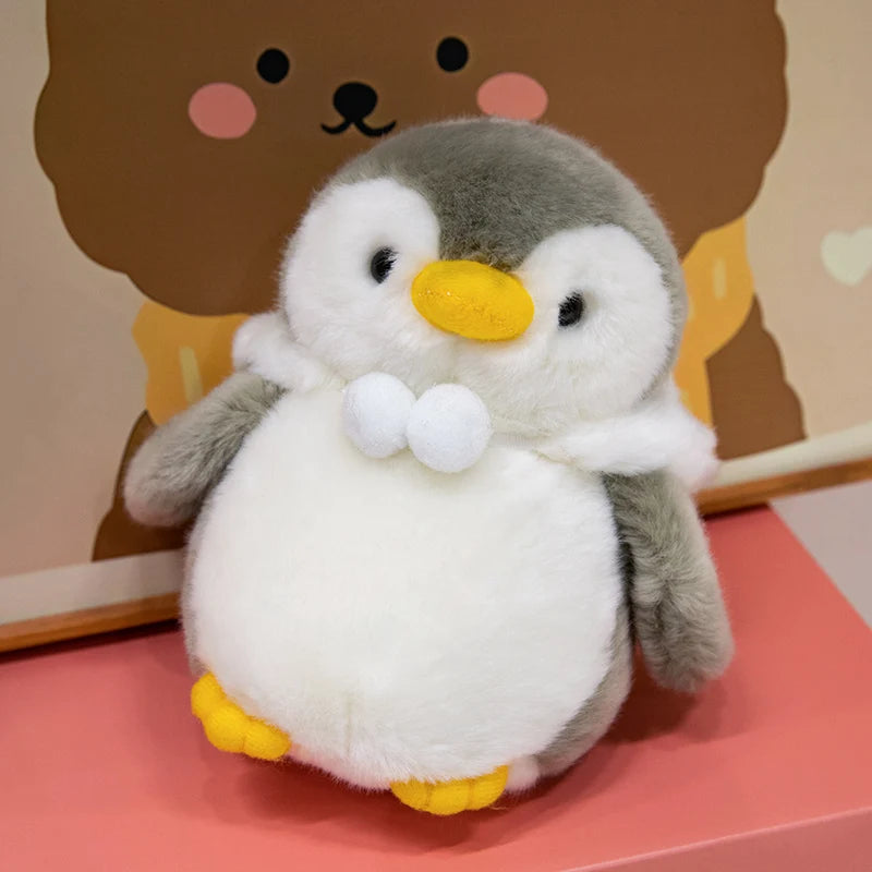 Dressed-Up Snoozing Kawaii Penguin Plushie
