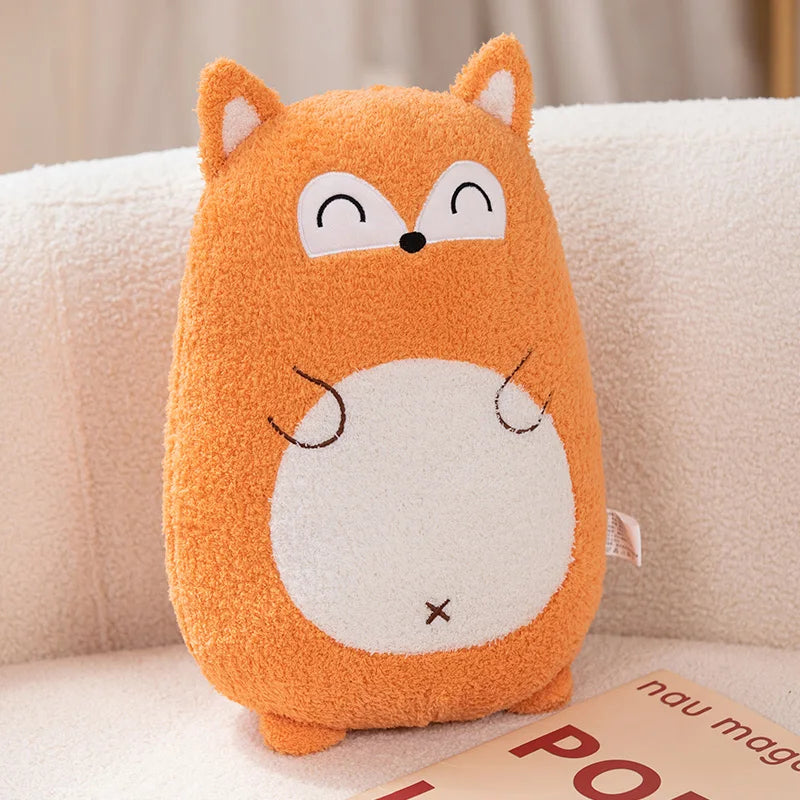 Chubby Kawaii Zoo Animal Snuggle Plush Pillow Collection