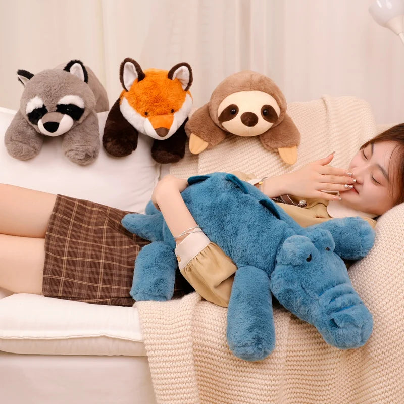 Remy the Sleepy Long Raccoon Snuggle Pillow