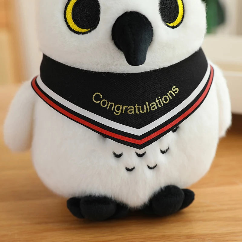 Hootie the Scholarly Kawaii Graduate Owl Snuggle Plushie