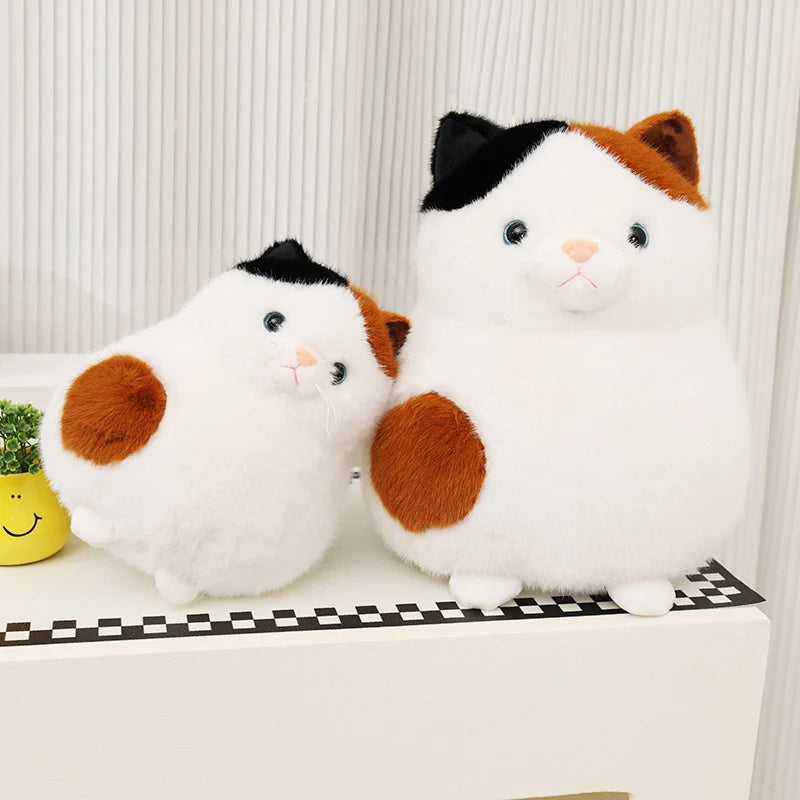 Chonky Round Kawaii Cat Room Decor Snuggle Plushie