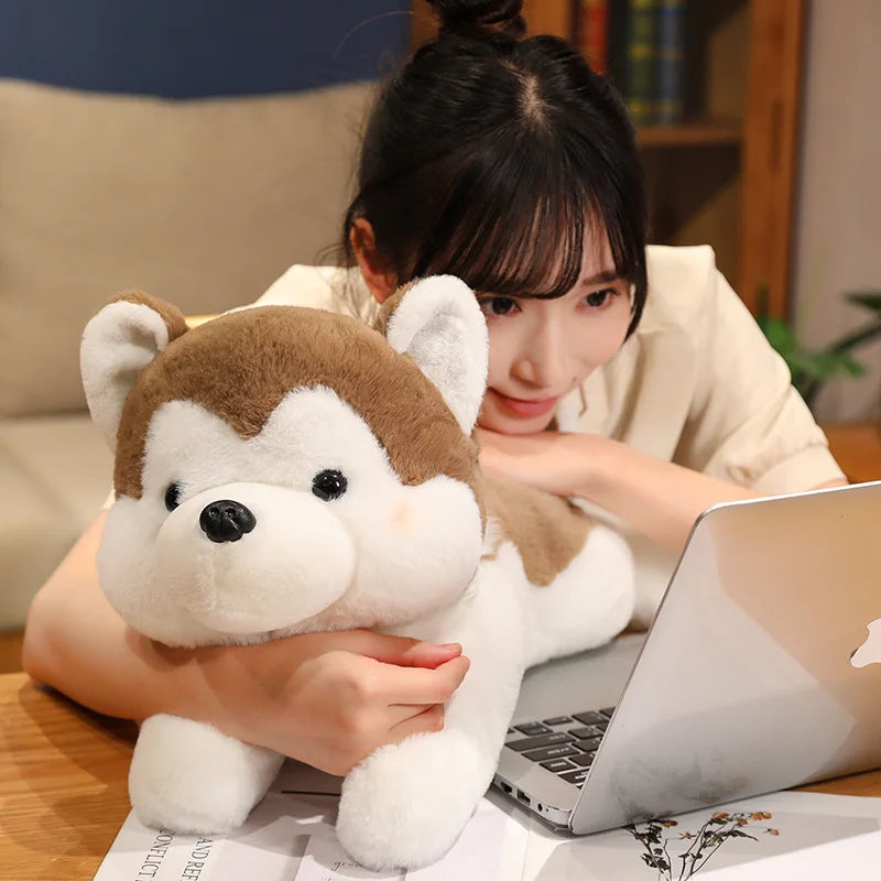 Biscuit the Kawaii Lying Husky Puppy Plushie