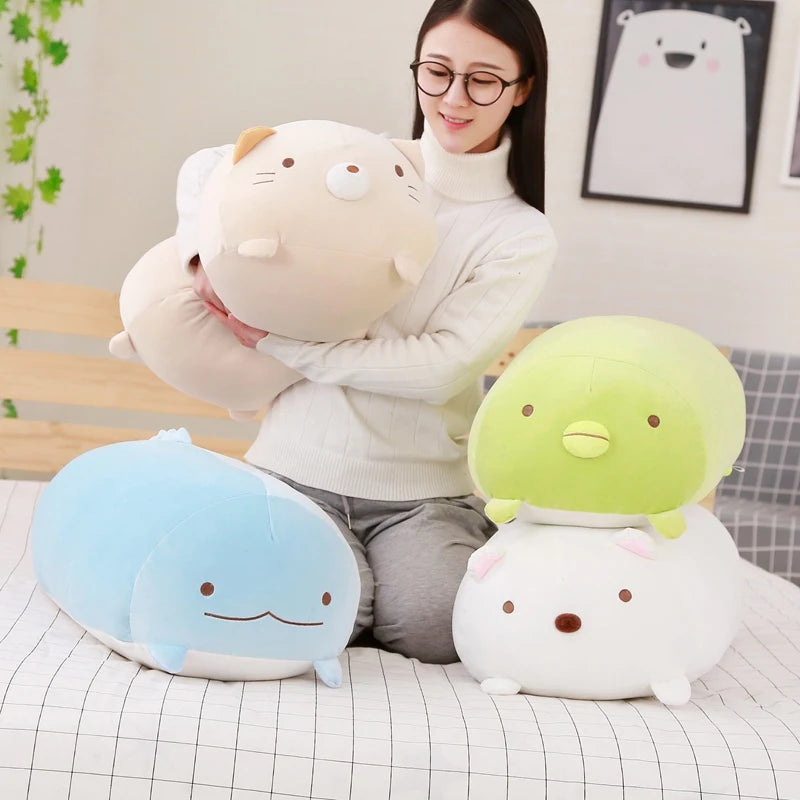 Squidgy Fat Frog Dog Penguin Plush Pillow