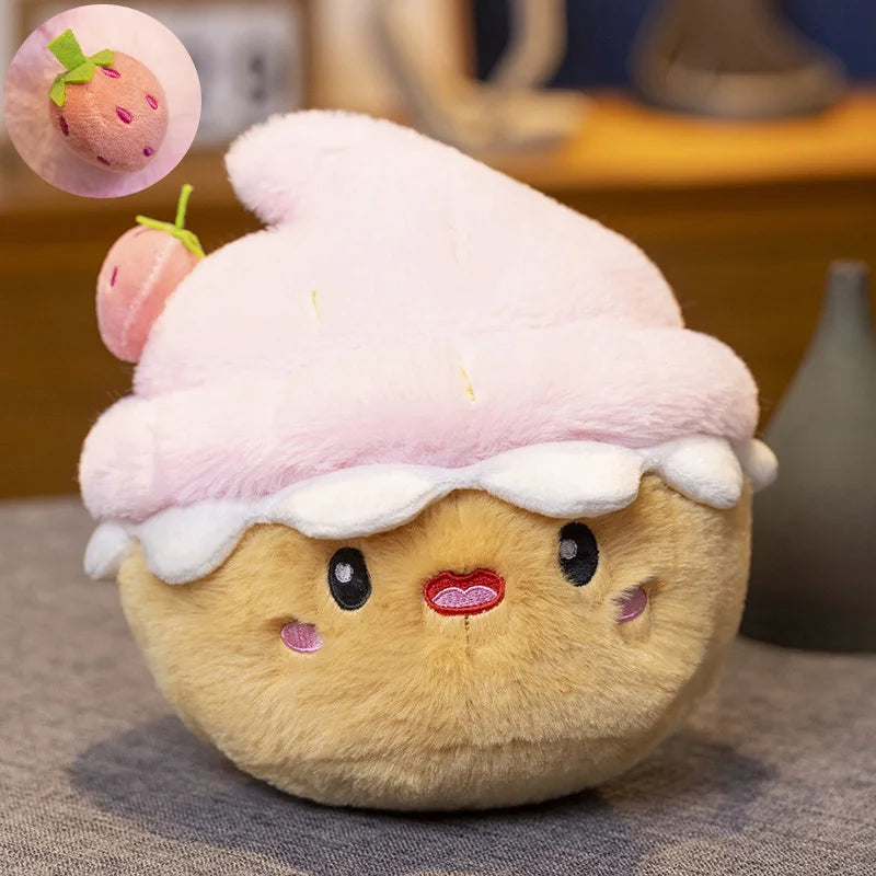Crumble the Squishy Strawberry Muffin Plush